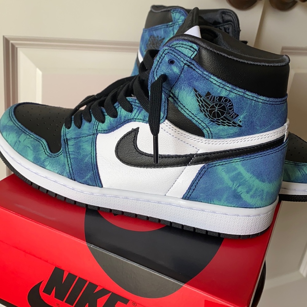 Women’s size 9 tie-dye Jordans